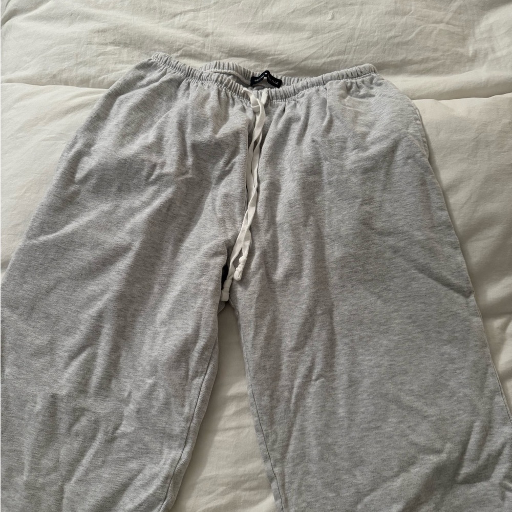 Brandy Melville Gray Wide Leg Pants